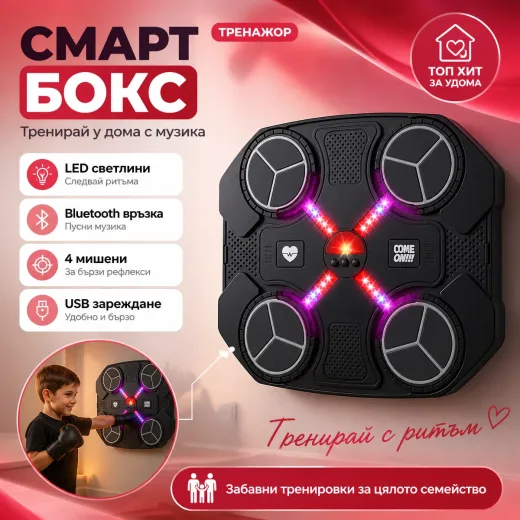 Смарт боксова машина за стена с Bluetooth