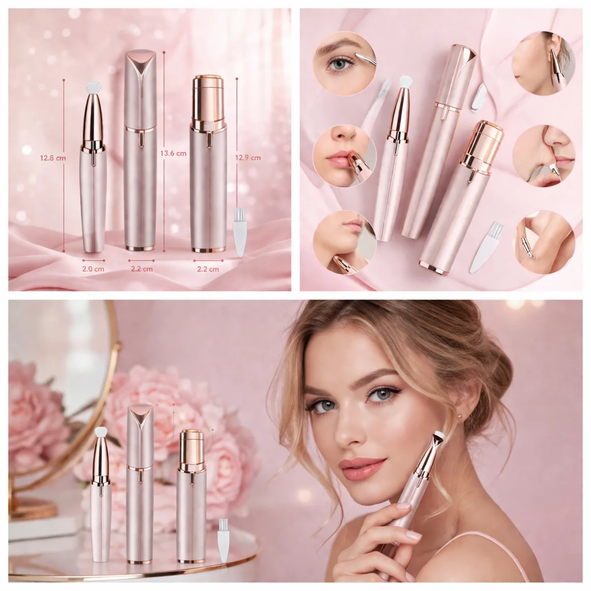 Дамски комплект тримери Flawless за лице и вежди