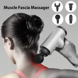 Перкусионен масажор за тяло Fascial Gun с 4 приставки